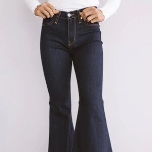 Judy Blue  Super Flare Fit Jeans Raw Hem Bell Bottoms